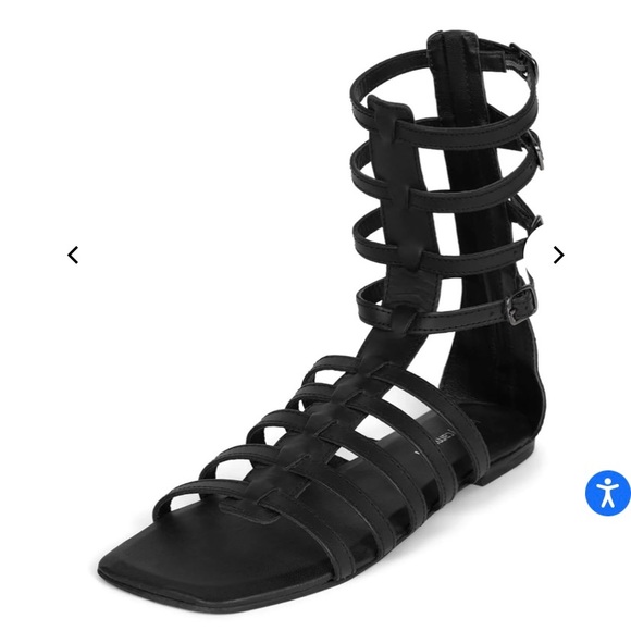 Jeffrey Campbell | TOP-2 black leather gladiator sandal (like new) - Picture 4 of 14